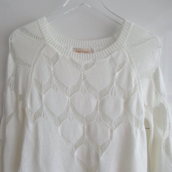 Simply Couture Boho Crochet Tunic Dress Womens S Sheer Overlay Cottagecore NWOT - Picture 11 of 12